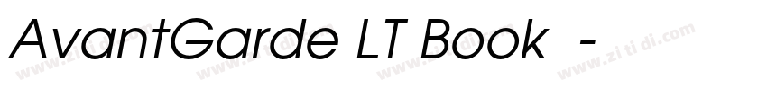 AvantGarde LT Book 中字体转换